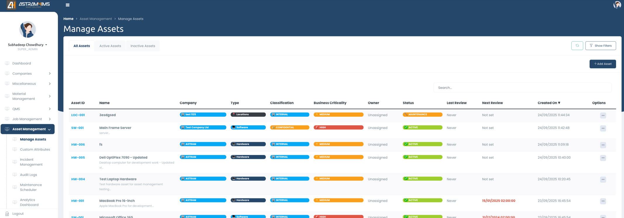 Zum Vergrößern klicken Asset Management