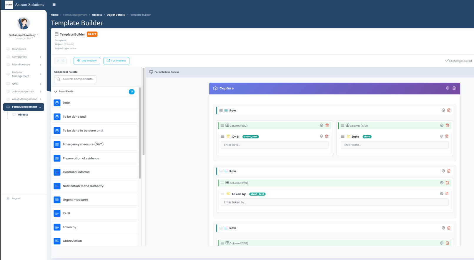 Zum Vergrößern klicken Template Builder